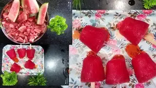 Homemade Watermelon Ice Cream |Summer Special Watermelon Popsicle|5 minutes instant icecream#kashmir