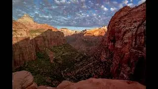 Sunrise In Zion National Park