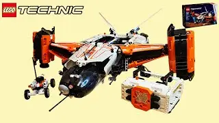 LEGO Technic 42181 VTOL Heavy Cargo Spaceship LT81 - Speed Build & Review