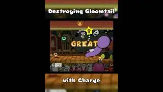 Destroying Gloomtail with CHARGE #papermariothethousandyeardoor #nintendo #strategy