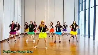 Electric Line Dance||Demo by Tayuka Karamoy & Sunflower Dance Class 