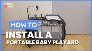 How to Install the Portable Baby Playard | BE10016 #costway #howto