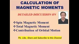 Calculation of Magnetic Moments #Magnetic properties of Solids