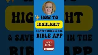 How to Highlight & Save Bible Verses in the Bible App (Quick Step-by-Step!)  #shorts  #bibleapp