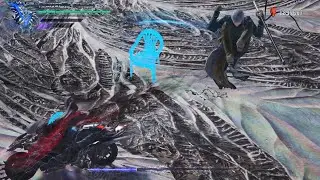 vergil vs dante, but vergil only has a chair