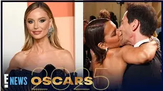 Georgina Chapman Reacts to Adrien Brody&rsquo;s Halle Berry Kiss | Oscars 2025 | E! News