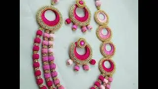 Latest new silk thread necklace sets designs..2018 collection