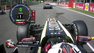 Classic Onboards 1 - Kimi Raikkonen  Lotus 2012 Belgium GP