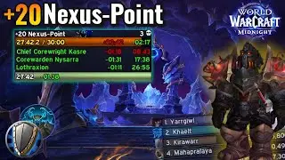 +20 Nexus-Point, Midnight Beta Mythic+! | Protection Warrior PoV!