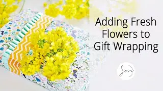 Seasonal Gift Wrapping: Add Fresh Flowers for a Sensory Delight! 💐 #spring #freshflowers