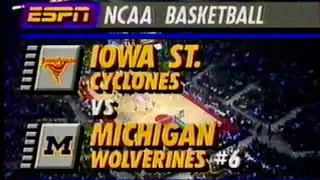 1992-93 | Iowa State at Michigan | NCAA Basketball | 12-19-1992