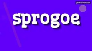 SPROGOE - HOW TO PRONOUNCE IT!?