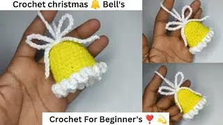 😍Wow, So Beutiful 🔔 Crochet Christmas Bells‼️ Crochet Tutorial For Beginner's 🔔Easy crochet pattern 