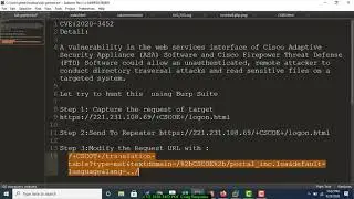CVE 2020 3452 CISCO ASA And Firepower Read Only Path Traversal Vulnerability