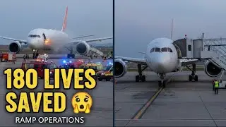 &ldquo;Ramp Operations Saved 180 Lives 😨 | Arrival to Departure Real Airport Story #long #viral #aviation.