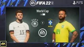 FIFA 22 PS5 | Brazil Vs Germany | World Cup 2022 | 4K Gameplay