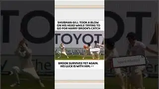 Harry Brook is so lucky!⚔️😱#1kviews #indvsengtest #harrybrook #englandcricket #teamindianews #shorts