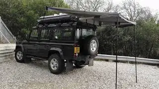 180 Degree Overland Expedition Fold-Out Camping Vehicle Rear Awning