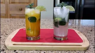 Traditional Mojitos - Mint Mojito and Passion Fruit Mojito (Mojito de Parcha)
