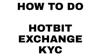 Hotbit Kyc | Latest Update |How To Do Kyc In Hotbit Exchange | Must Do - #hotbit #kyc