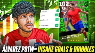 &Aacute;LVAREZ POTW CARD IS BROKEN! 😱⚡ INSANE STATS,SKILLS & GOALS 🔥 #efootball