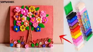 How To Make Flower With Super Clay 🌸 