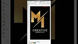 MI Logo Design Learn CorelDRAW #shorts