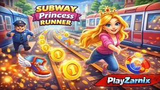 Subway Princess Runner Gameplay | Endless Run Adventure | PlayZarnix