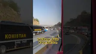 Salt Range Traffic Jam, M2 Motorway, Kallar Kahar, Punjab, Pakistan, June 2024