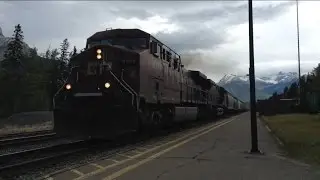 CP 9723 & 9716 W/Wb CP Grain at Banff, AB
