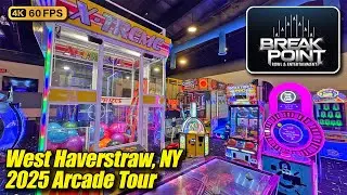 Break Point Bowl & Entertainment (West Haverstraw NY), October 2025 arcade tour, new 4K walkthrough
