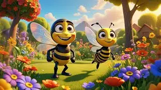 Five Busy Bees Buzz Buzz Buzz + More Nursery Rhymes & Kids Songs
