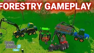Farming Simulator 23 Forestry Gameplay || FS 23 Mobile #fs23 