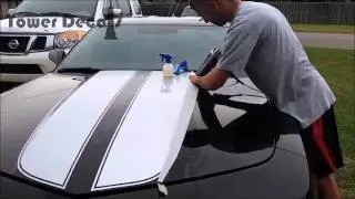 Camaro Hood Spears Vinyl Decal Installation