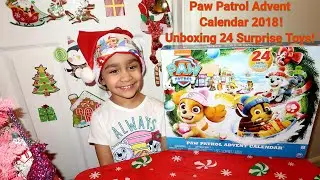 NICKELODEON PAW PATROL ADVENT CALENDAR 2018! UNBOXING 24 SURPRISE TOYS!