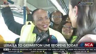 Transport Minister reopening the Leralla to Germiston rail line