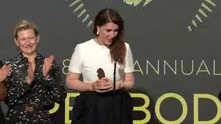 Alice Birch Accepts the Peabody for Dead Ringers