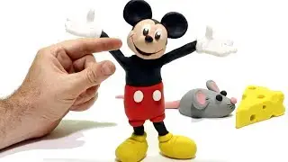 DibusYmas Mickey Mouse & Superhero Play Doh Cartoons  Stop Motion for kids