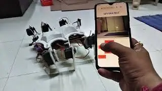 HEXAPOD WALKING ROBOT WITH IOT ESP32CAMERA #walkingrobot #6leggedrobot #iotrobot #camerarobot