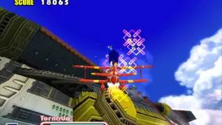 Sonic Adventure DX (TAS) - Sky Chase Act 1 + Glitched Cutscene