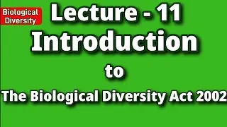 The Biological Diversity Act 2002