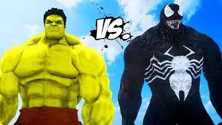 YELLOW HULK VS VENOM - EPIC BATTLE