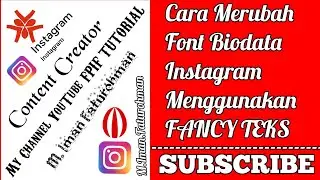 CARA MENGUBAH FONT/TULISAN BIO INSTAGRAM MENGGUNAKAN APLIKASI FANCY TEKS #FPIFTutorial