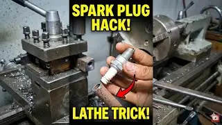 Precision Pipe Reducing for Spark Plug ⚙️ Lathe Work | Satisfying Lathe Work