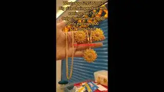 24crt goldplated jewellery chain pendant set whatsapp 6295861067&lrm;⁨@priyankakarmakar1113⁩&nbsp; #gold
