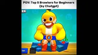 Top 5 Brawlers for Beginners #brawlstars #edit #new #brawler #shelly #top5 #skins #shorts #viral