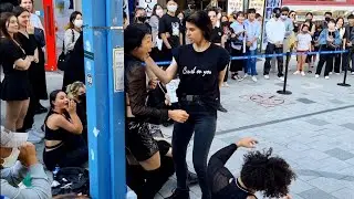 SUNDAY. LEV. WITH B2DANCEGROUP. HAPPY BIRTHDAY BUSKING SKETCH. HILARIOUS. HONGDAE.