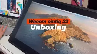 ENG) UNBOXINGㅣ와콤 신티크 22 액정타블렛 언박싱ㅣ맥북에 신티크 22 연결하기ㅣ액타 언박싱ㅣ야옹이작가 액정타블렛ㅣwacom cintiq 22ㅣDTK-2260