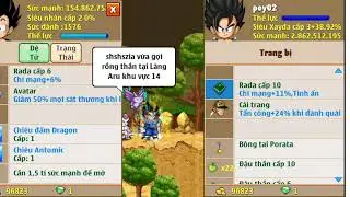 Ph&aacute; v&agrave; tặng nick xd vip sv1 c&oacute; b&ocirc;ng tai đệ tử skill 2