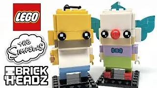 Обзор LEGO The Simpsons BrickHeadz! Набор 41632 2018 года!